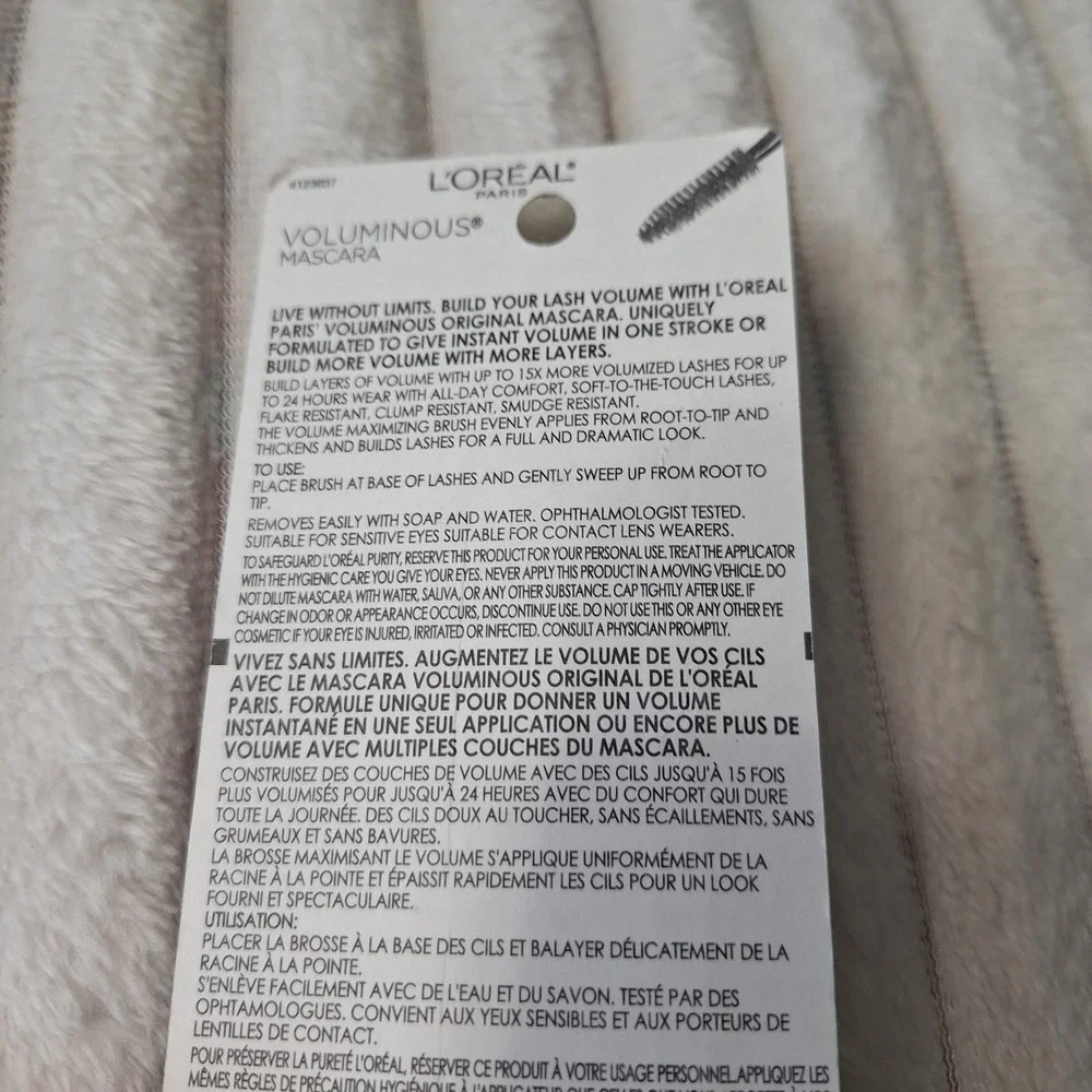 2 Pk L'Oréal Voluminous Original Mascara‎ #310 Blackest Black Buildable Volume